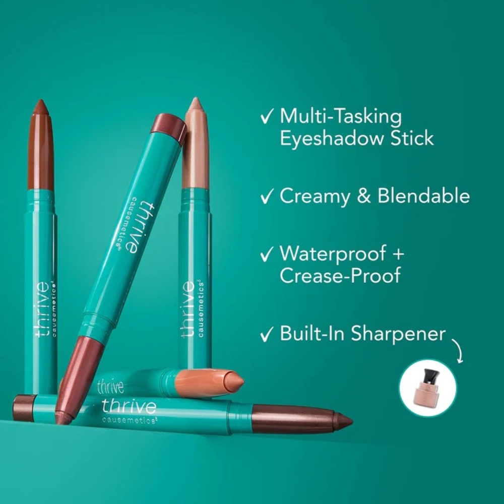 Thrive Causemetics Brilliant Eye Brightener Stick “Riji”Waterproof Eyeshadow NWT - Picture 4 of 7